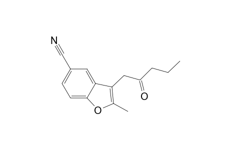 2-Methyl-3-(2-oxopentyl)-1-benzofuran-5-carbonitrile