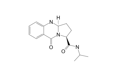 9-OXO-1,2,3,3A,4,9-HEXAHYDROPYRROLO-[2,1-B]-QUINAZOLINE-1-ISOPROPYLCARBOXAMIDE