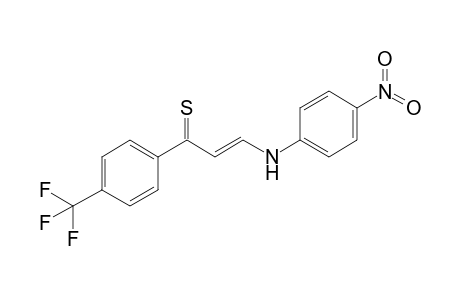 3-(4-Nitroanilino)-1-(4-trifluoromethylphenyl)prop-2-en-1-thione