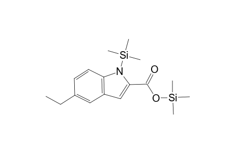 1H-Indole-2-carboxylic acid, 5-ethyl-1-(trimethylsilyl)-, trimethylsilyl ester