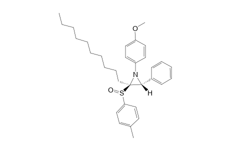 (E)-2-Decyl-1-(4-methoxyphenyl)-3-phenyl-2-(p-tolylsulfinyl)aziridine