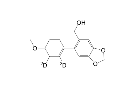 6(2',3'-dideutero-4'-methoxycyclohexenyl)piperonyl alcohol