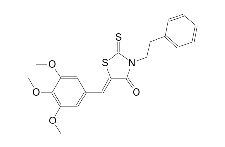 (5Z)-3-(2-phenylethyl)-2-thioxo-5-(3,4,5-trimethoxybenzylidene)-1,3-thiazolidin-4-one