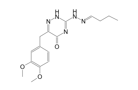 (1E)-butanal [6-(3,4-dimethoxybenzyl)-5-oxo-2,5-dihydro-1,2,4-triazin-3-yl]hydrazone