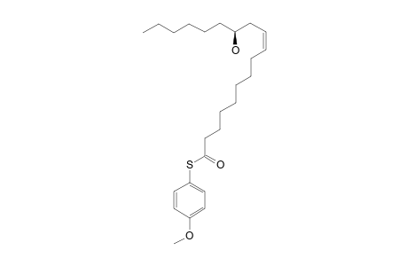 S-(4-METHOXYPHENYL)-(9Z,12R)-12-HYDROXYOCTADEC-9-ENE-THIOATE
