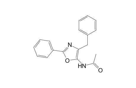 N-(4-benzyl-2-phenyl-1,3-oxazol-5-yl)acetamide