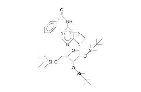 N/6/-Benzoyl-2',3',5'-tris-O-(<T-butyl-dimethyl-silyl)-adenosine