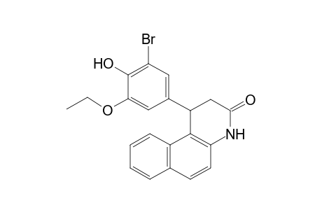 1-(3-bromanyl-5-ethoxy-4-oxidanyl-phenyl)-2,4-dihydro-1H-benzo[f]quinolin-3-one