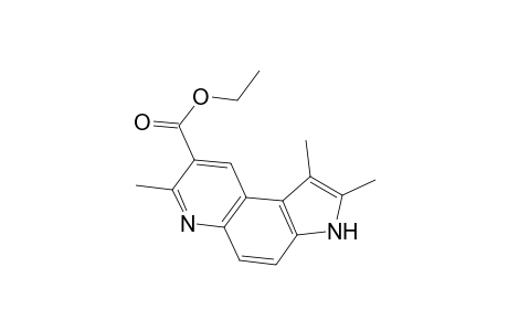 3H-Pyrrolo[3,2-f]quinoline-8-carboxylic acid, 1,2,7-trimethyl-, ethyl ester