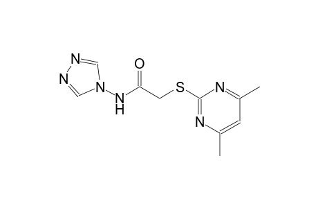 2-[(4,6-dimethyl-2-pyrimidinyl)sulfanyl]-N-(4H-1,2,4-triazol-4-yl)acetamide