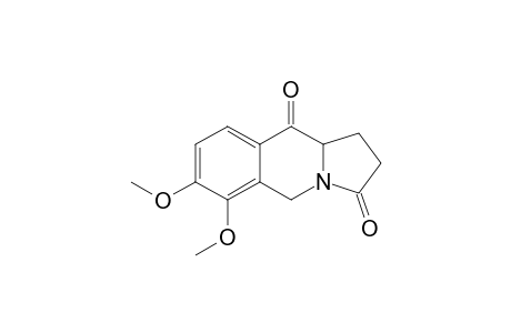 6,7-Dimethoxy-1,2,3,5,10,10a-hexahydrobenz[f]indolizine-3,10-dione