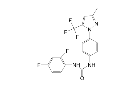 1-(2,4-difluorophenyl)-3-[4-[3-methyl-5-(trifluoromethyl)-1-pyrazolyl]phenyl]urea