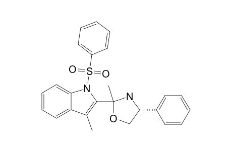 1-(BENZENESULFONYL)-3-METHYL-2-[(R)-2-METHYL-4-PHENYL-1,3-OXAZOLIDIN-2-YL]-INDOLE