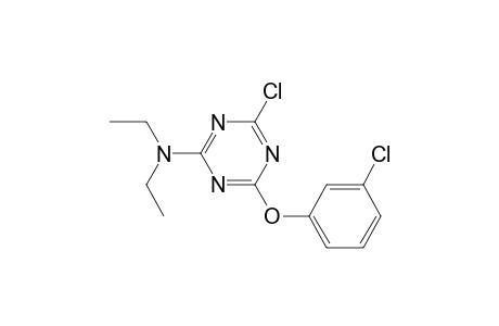 4-Chloranyl-6-(3-chloranylphenoxy)-N,N-diethyl-1,3,5-triazin-2-amine