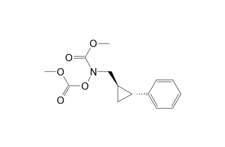 N,O-Bis(methoxycarbonyl)-N-((trans-2-phenylcyclopropyl)methyl)hydroxyamine