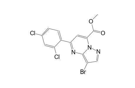pyrazolo[1,5-a]pyrimidine-7-carboxylic acid, 3-bromo-5-(2,4-dichlorophenyl)-, methyl ester