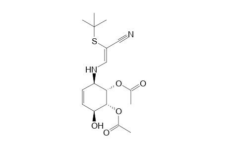 (1R,2S,3R,4S)-1-[(Z-2'-Cyano-2'-tert-butylmercaptoethenyl)amino]-2,3-diacetoxy-4-hydroxycyclohex-5-ene