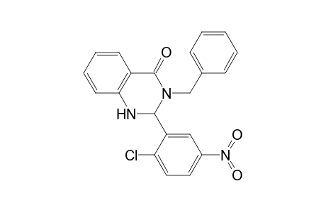 2-(2-Chloranyl-5-nitro-phenyl)-3-(phenylmethyl)-1,2-dihydroquinazolin-4-one