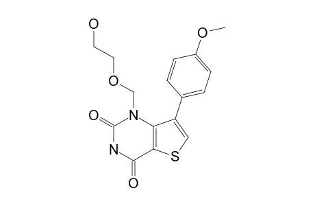 1-(2-HYDROXYETHOXYMETHYL)-7-(4-METHOXYPHENYL)-THIENO-[3,2-D]-PYRIMIDINE-2,4-DIONE
