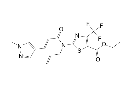 ethyl 2-{allyl[(2E)-3-(1-methyl-1H-pyrazol-4-yl)-2-propenoyl]amino}-4-(trifluoromethyl)-1,3-thiazole-5-carboxylate