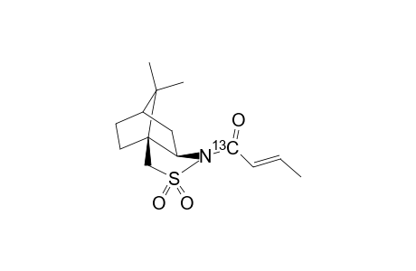 4-Aza-5-thiatricyclo[5.2.1.0(3,7)]decane, 4-((1-13C)-2-butenoyl)-10,10-dimethyl-5,5-dioxo-