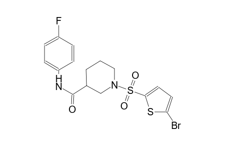 1-[(5-bromo-2-thienyl)sulfonyl]-N-(4-fluorophenyl)-3-piperidinecarboxamide