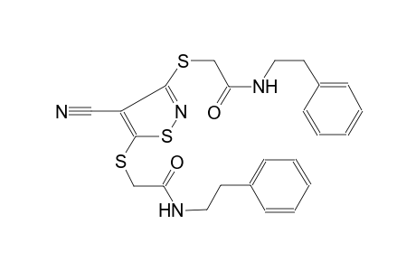 acetamide, 2-[[4-cyano-3-[[2-oxo-2-[(2-phenylethyl)amino]ethyl]thio]-5-isothiazolyl]thio]-N-(2-phenylethyl)-