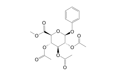 Methyl(phenyl 2,3,4-tri-o-acetyl-beta-D-glucopyranosid)uronate