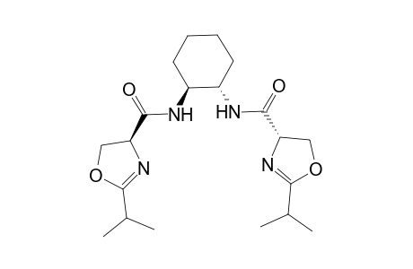 N,N'-[(1S,2S)-Cyclohexane-1,2-diyl]-bis[(4S)-4',5'-dihydro-2'-(1'-methylethyl)oxazole-4'-carboxamide]