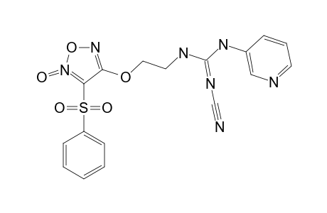 1-[2-(3-BENZENSULFONYLFUROXAN-4-YLOXY)-ETHYL]-2-CYANO-3-(3-PYRIDINYL)-GUANIDINE