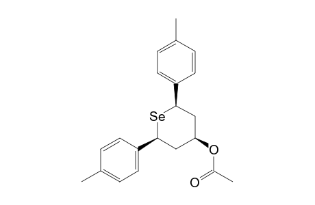 R-2,cis-6-Di-para-tolyl-4-selenanol-acetate