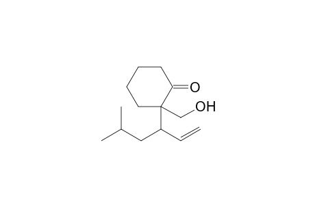 2-(Hydroxymethyl)-2-(1'-isobutyl-2'-propenyl)cyclohexanone