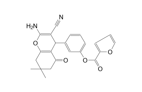 2-furancarboxylic acid, 3-(2-amino-3-cyano-5,6,7,8-tetrahydro-7,7-dimethyl-5-oxo-4H-1-benzopyran-4-yl)phenyl ester