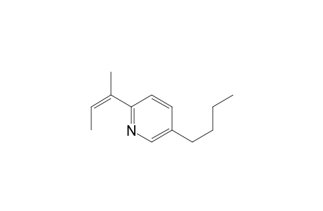 Pyridine, 5-butyl-2-(1-methyl-1-propenyl)-