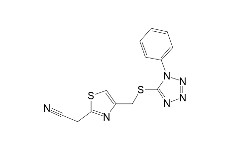 2-Thiazoleacetonitrile, 4-[[(1-phenyl-1H-1,2,3,4-tetrazol-5-yl)thio]methyl]-