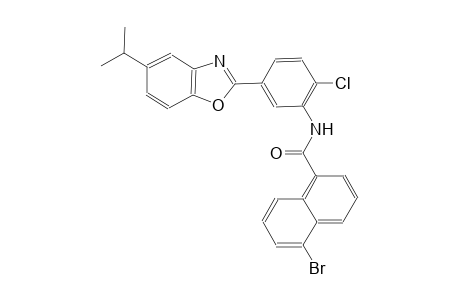 5-bromo-N-[2-chloro-5-(5-isopropyl-1,3-benzoxazol-2-yl)phenyl]-1-naphthamide