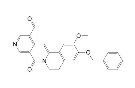 8H-Isoquino[2,1-b][2,7]naphthyridin-8-one, 12-acetyl-5,6-dihydro-2-methoxy-3-(phenylmethoxy)-