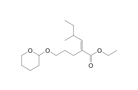 Ethyl (E/Z)-4-Methyl-2-[3-(tetrahydro-2H-pyran-2-yloxy)propyl]-hex-2-enoate