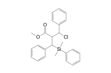 Methyl (2RS,3RS)-3-Chloro-2-[(RS)-1-dimethyl(phenyl)silylbenzyl]-3-phenylpropanoate