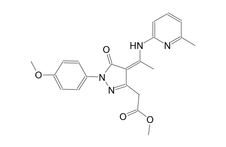 1H-pyrazole-3-acetic acid, 4,5-dihydro-1-(4-methoxyphenyl)-4-[1-[(6-methyl-2-pyridinyl)amino]ethylidene]-5-oxo-, methyl ester, (4Z)-