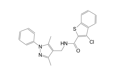 3-chloro-N-[(3,5-dimethyl-1-phenyl-1H-pyrazol-4-yl)methyl]-1-benzothiophene-2-carboxamide