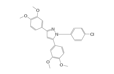 1-(4-chlorophenyl)-3,5-bis(3,4-dimethoxyphenyl)-1H-pyrazole