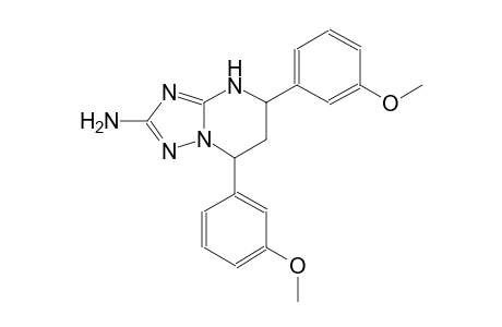 5,7-bis(3-methoxyphenyl)-4,5,6,7-tetrahydro[1,2,4]triazolo[1,5-a]pyrimidin-2-ylamine