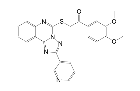 ethanone, 1-(3,4-dimethoxyphenyl)-2-[[2-(3-pyridinyl)[1,2,4]triazolo[1,5-c]quinazolin-5-yl]thio]-