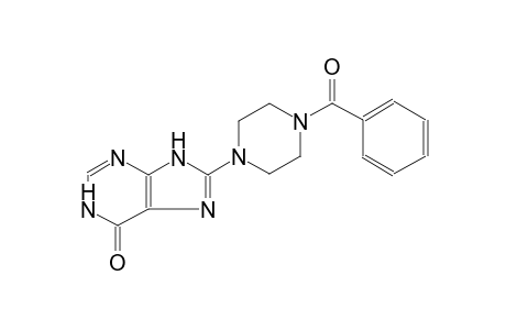 6H-purin-6-one, 8-(4-benzoyl-1-piperazinyl)-1,9-dihydro-