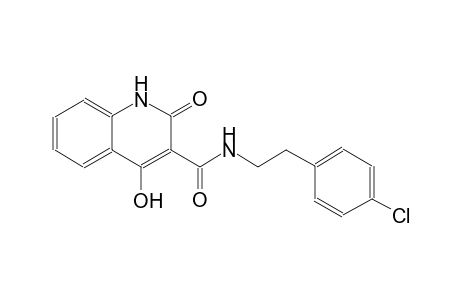 N-[2-(4-chlorophenyl)ethyl]-4-hydroxy-2-oxo-1,2-dihydro-3-quinolinecarboxamide