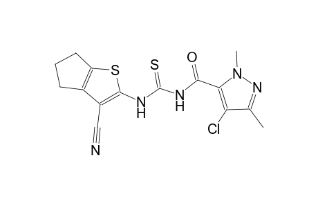 N-[(4-chloro-1,3-dimethyl-1H-pyrazol-5-yl)carbonyl]-N'-(3-cyano-5,6-dihydro-4H-cyclopenta[b]thien-2-yl)thiourea