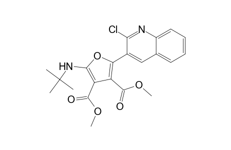Dimethyl 2-(tert-butylamino)-5-(2-chloroquinolin-3-yl)furan-3,4-dicarboxylate