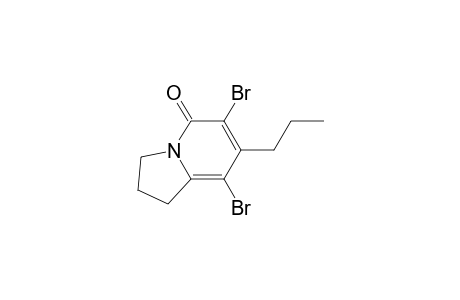 6,8-Dibromo-2,3-dihydro-7-propyl-5(1H)-indolizinone