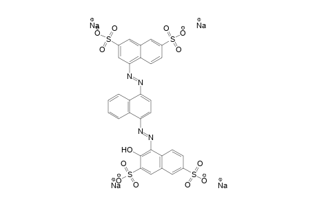 2,7-Naphthalenedisulfonic acid, 4-[[4-[(3,6-disulfo-1-naphthalenyl)azo]-1-naphthalenyl]azo]-3-hydroxy-, tetrasodium salt